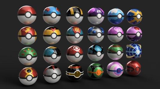 Pokemon - Assorted Poke Ball Set - 24 Opening and Closing Models