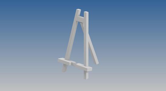Easel for tablets, photos or HueForge 