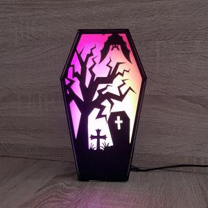 HALLOWEEN COFFIN LED LAMP