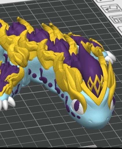 Bard Dragon - D&D Articulated Dragon Fidget Toy