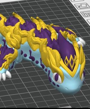 Bard Dragon - D&D Articulated Dragon Fidget Toy