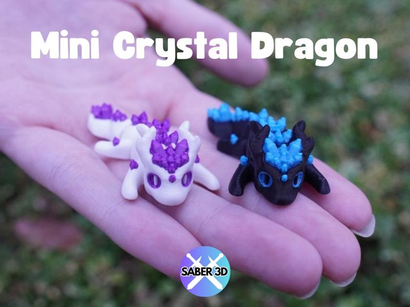 Mini Articulated Crystal Dragon 