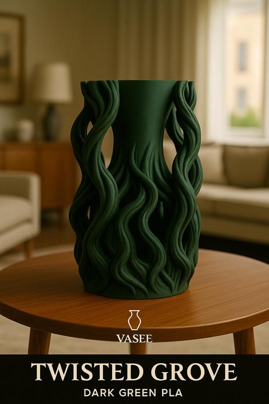 Root-shaped vase art organizer for natural style