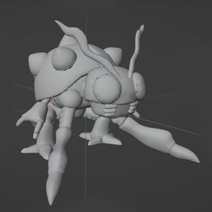 Tentomon - Ingame model polished - Seperate Parts