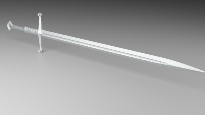 lord of the rings Andúril sword prop