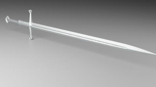 lord of the rings Andúril sword prop