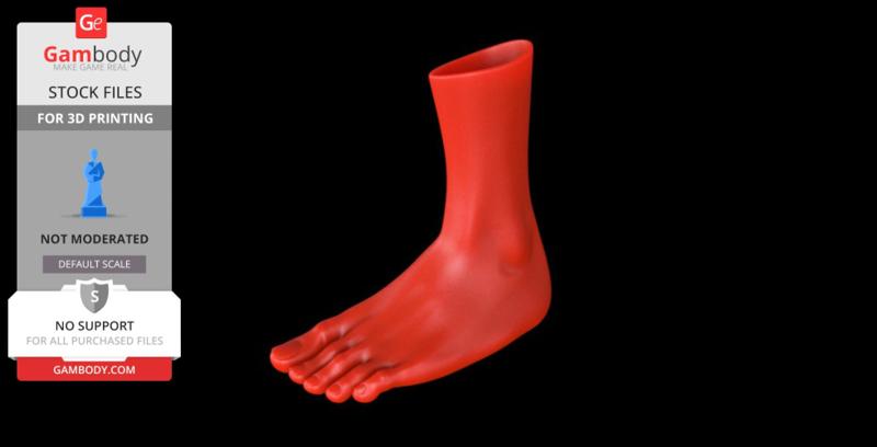 Hyper Realistic Woman's Foot Vase