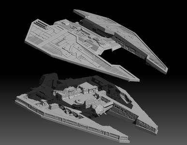 Old Dark Fury Interceptor with Interior
