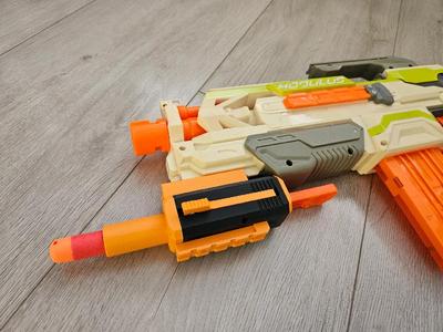 Pick-Rocket 2 (XShot Menace - Micro 2.0) Mega Barrel & Rail Mounting holes   