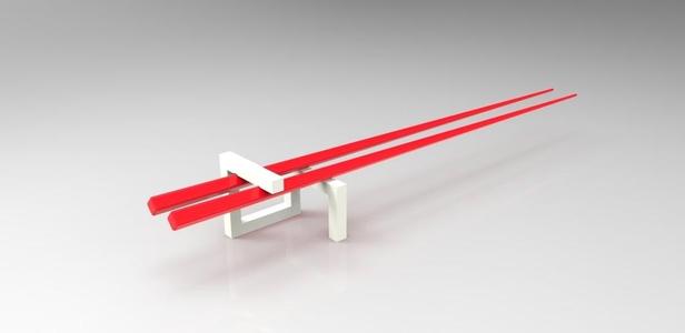 Wannabe cube chopstick holder