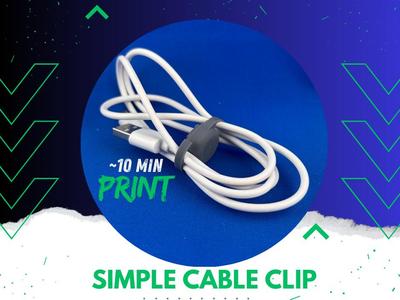 Simple Cable Clip (3 sizes)