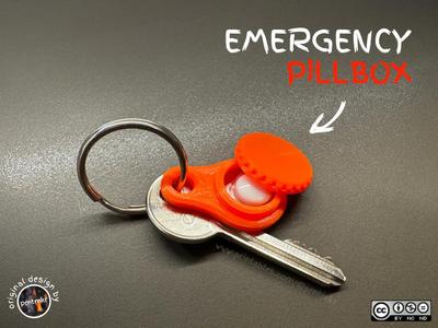 Keyring Emergency PILLBOX | Always with you!   