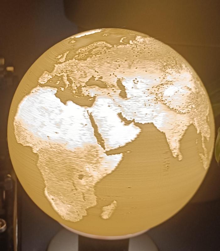 Earth Lithopanes