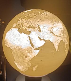 Earth Lithopanes