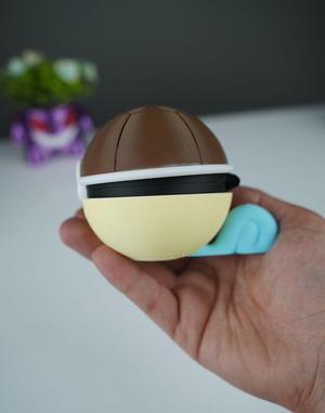 Squirtle Hinged Pokeball  - Multipart