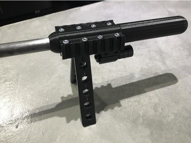 Triple Weaver Rail with Silencer Dummy
