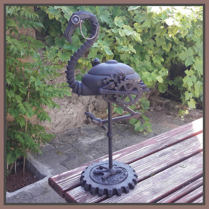 mechanical flamingo