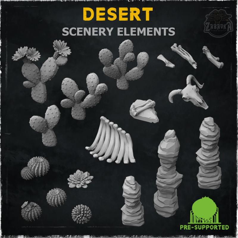 Desert (Scenery Elements) - Wargame Bases & Toppers 2.0