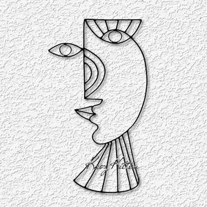 Cubism style abstract face wall art modern Picasso home decor