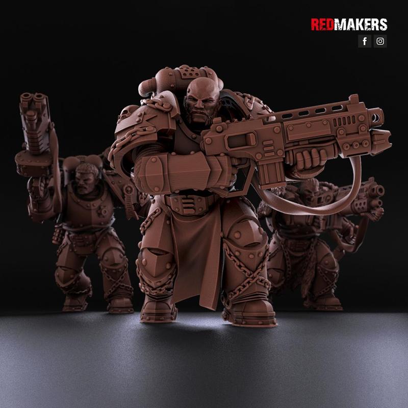 Sergeant - Space Knights - Single weapons.