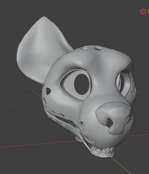 hyena fursuit headbase inevitablegoose 2025   