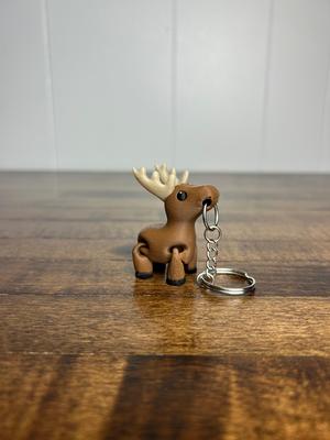 Moose Fidget Keychain