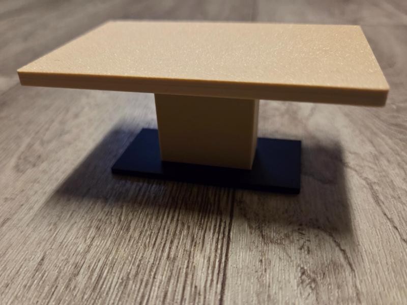 Playmobil rectangular dining table central foot