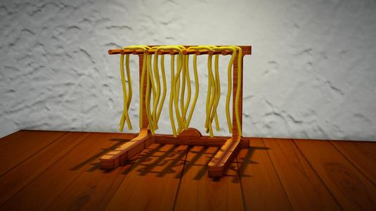 WOODEN COLLAPSIBLE PASTA & SPAGHETTI DRYING RACK