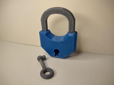 Functional Padlock with Key