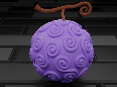 One Pieces Purple Devil Fruit 