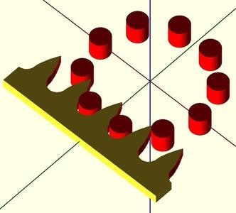 OpenSCAD Roller Pinion Rack Profile