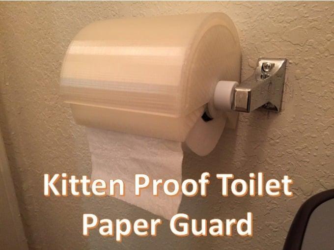 Kitten Proof Toilet Paper Guard