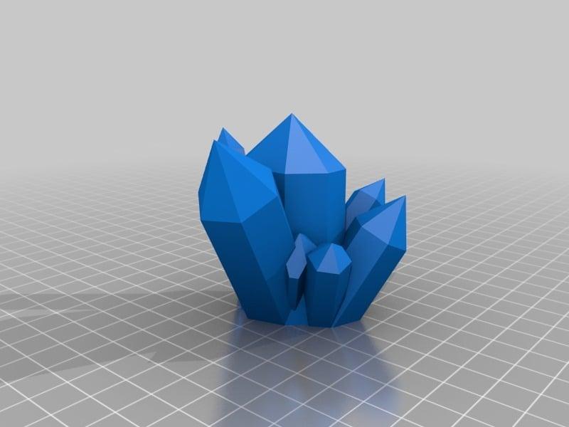 Crystal objective target apart from base