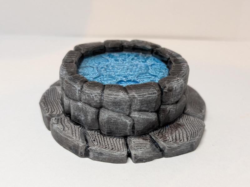 Stone water well - DND scenery (Supportless)