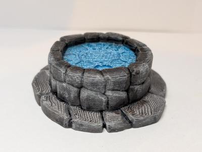 Stone water well - DND scenery (Supportless)