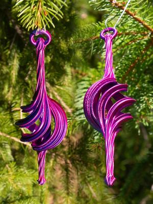 Spiral Christmas Stretch Ornament 2024