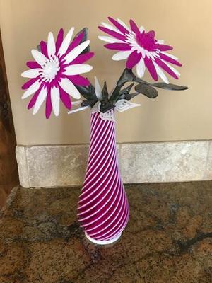 Multi-Color Torqued Vase