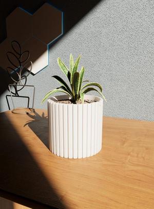 Planter Pot STL 3D Print File v.3, Digital Download for 3D Printing, Home Decor Planter Pot for Plants & Flowers