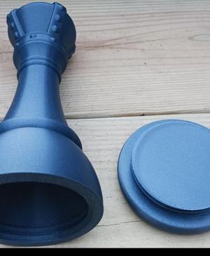 King Chess Piece Stash Container (stash portion optional)