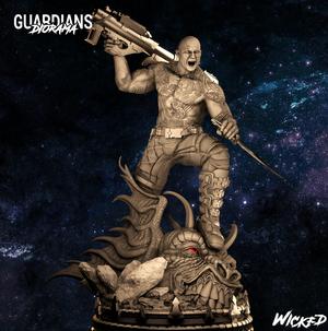Wicked Marvel Drax Sculpture Tested and ready for 3d printing