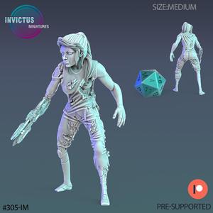 Future Robot Female Camouflage / Cyborg Scout / Skeleton Soldier / Exoskelet Officer / Space War Construct / Steampunk Battle Robot / Invasion Army / Cyberpunk Droid / Sci-Fi Encounter