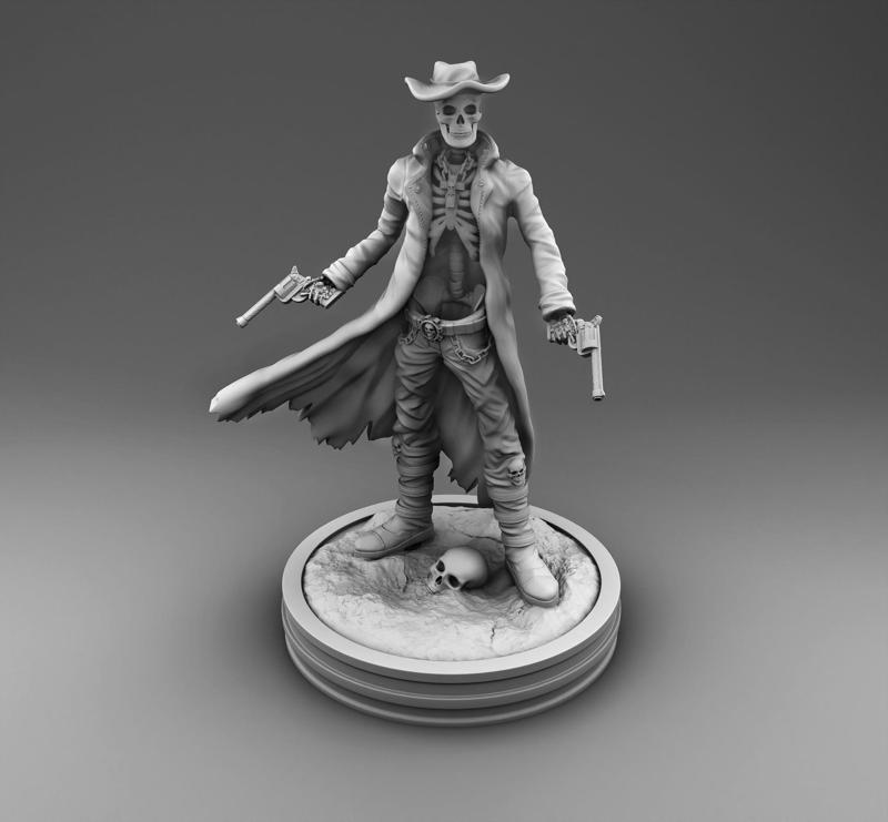 Skeleton cowboy