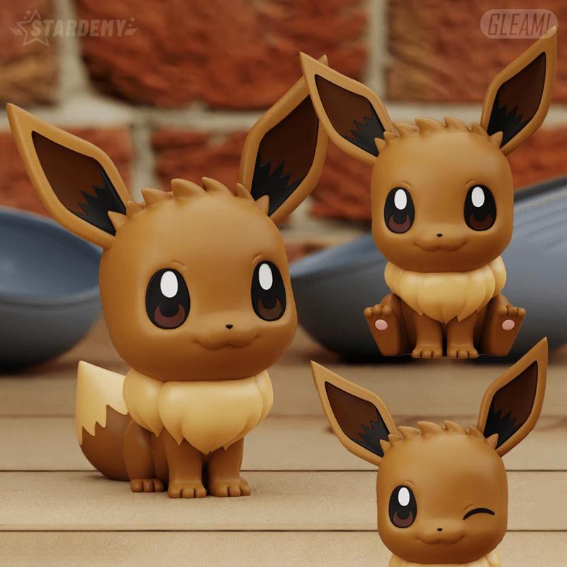 EEVEE 2 DIFFERENT MODELS CHIBI CUTE no supports