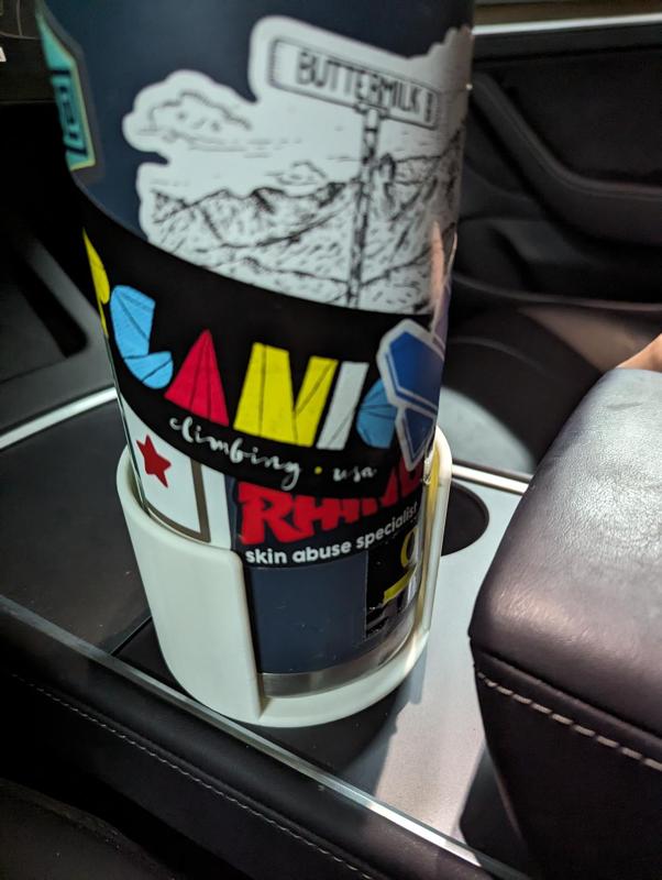 Tesla cup holder for 36oz yeti rambler/redbull sized can
