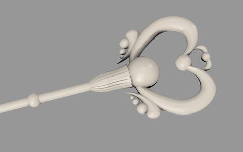 3D File Sailor Pluto Key Staff for 3D Printing