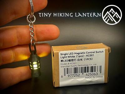 Tiny glowing lantern with handle - keychain