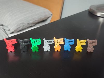 Carcassonne Meeple Score Scoring Flags