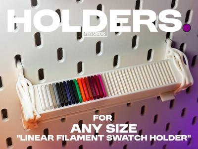 Holders for "Linear Filament swatch” (Skadis)