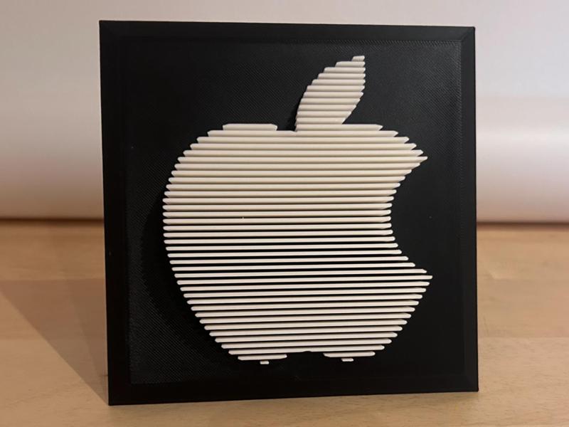 Apple Logo Layered Sculpture / Layer Model