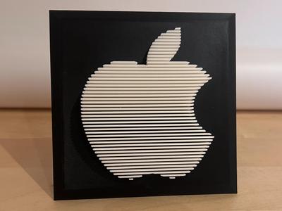 Apple Logo Layered Sculpture / Layer Model